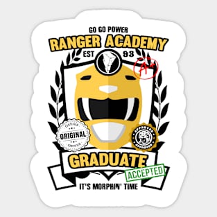 Yellow Ranger Academy Sticker